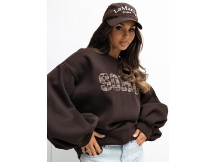 Dámska oversized mikina SOHO s balónovými rukávmi v modernom streetwear štýle