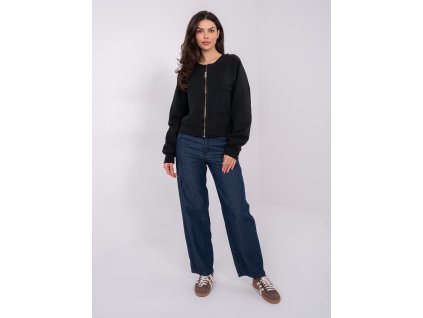 Dámska rozopínateľná mikina s jemným zateplením, dlhými rukávmi a zapínaním na zips