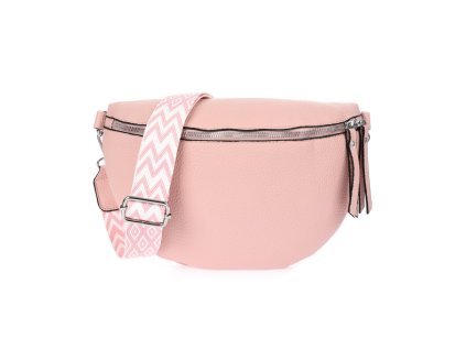 Dámska moderná ľadvinka nosená ako crossbody kabelka s nastaviteľným popruhom