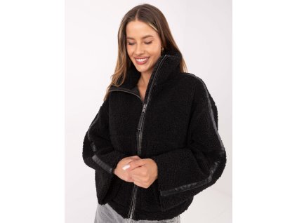 pol pl Czarna kurtka ze sztucznego baranka SUBLEVEL 413450 1