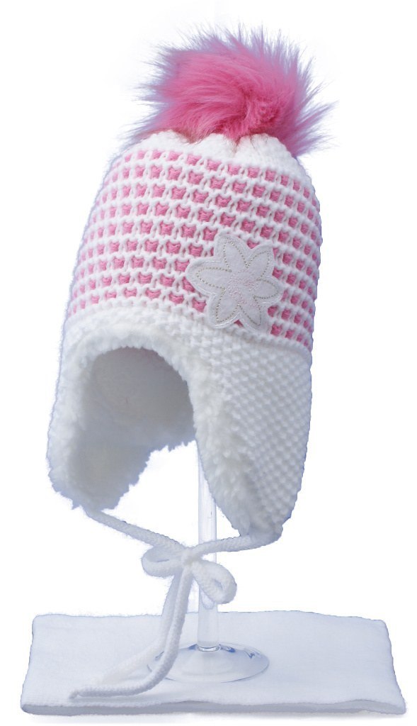 Fashionkids Dievčenský set čiapka+šál Veľkosť: 48-50