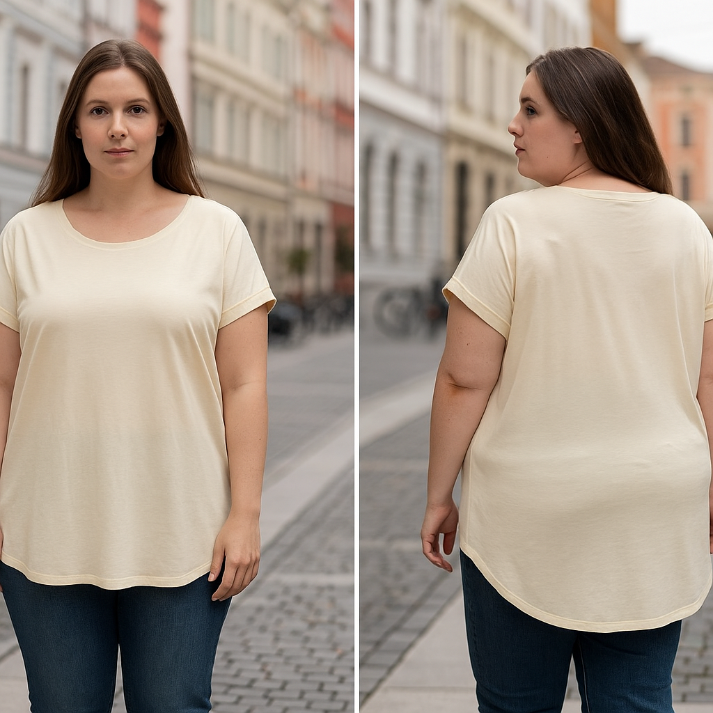 CottonClassics Dámske jednofarebné tričko s krátkym rukávom – viac farieb, XS–5XL Farba: Biela, Veľkosť: S