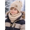 Chlapčenský zimný set – pletená čiapka a nákrčník