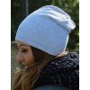 Dámska svetlosivá prechodná čiapka bez zirkónov – elastický materiál, pohodlný strih