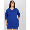 Dámske šaty UNI plus size rôzne farby s vreckami