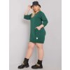 Dámske šaty UNI plus size rôzne farby s vreckami