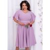 damske spoločenske šaty plus size lila