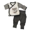 Chlapčenský komplet pre bábätko s motívom líšky – kabátik a nohavice,
