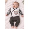 Chlapčenský komplet pre bábätko s motívom líšky – kabátik a nohavice,
