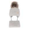 pol pl Komplet zimowy dla chlopca czapka z pomponem i szalik szary Norberto 12100 4