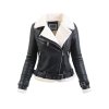 pol pl Damska Zimowa Kurtka Kozuszek Czarna 7221 2