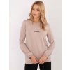 pol pl Hurtownia Bezowa luzna bluzka longsleeve z napisem 409941 1