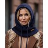 Dámsky zimný kapucňový nákrčník 2v1  – balaclava