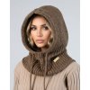 Dámsky zimný kapucňový nákrčník 2v1  – balaclava