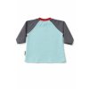 Detské tyrkysové tričko s dlhým rukávom a UFO motívom