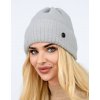 Dámska čiapka LEMA z alpaky s lurexovým vláknom v sivej farbe – moderný zimný doplnok