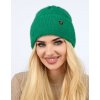 Zimná dámska čiapka LEMA z alpaky s lurexom v zelenej farbe – štýlový a hrejivý model