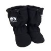 Čierne detské softshellové topánočky ROCKINO s motívom PANDA a sťahovaním