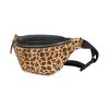 Leopardia ľadvinka so zvieracím vzorom a čiernym zipsom, nositeľná okolo pása aj crossbody