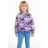 Dievčenská mikina na zips s rozprávkovým motívom v ružovo-modrej farbe, pohodlný strih