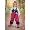 Detské softshellové nohavice na traky s fleece podšívkou