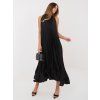 Dámske plisované maxi šaty RUE PARIS s halter výstrihom