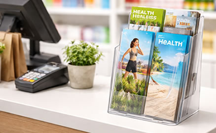 Stojánky na letáky