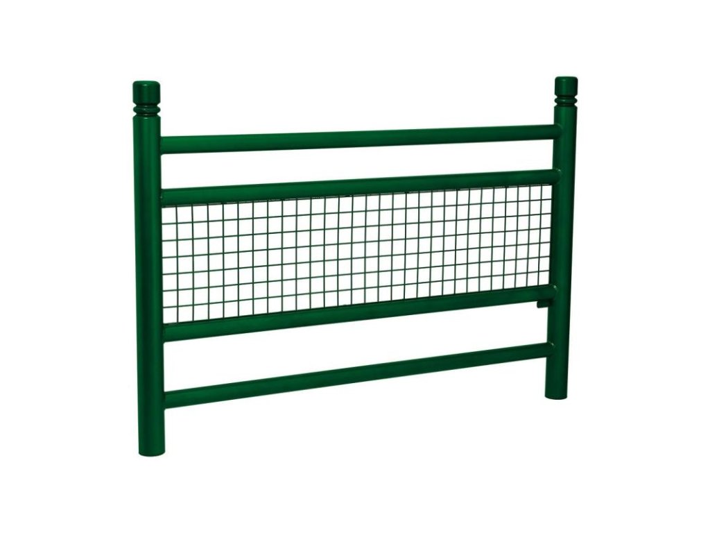 Zábradlí Linea délka 1572 mm, hlavice City, barva zelená RAL6005 206800.6005
