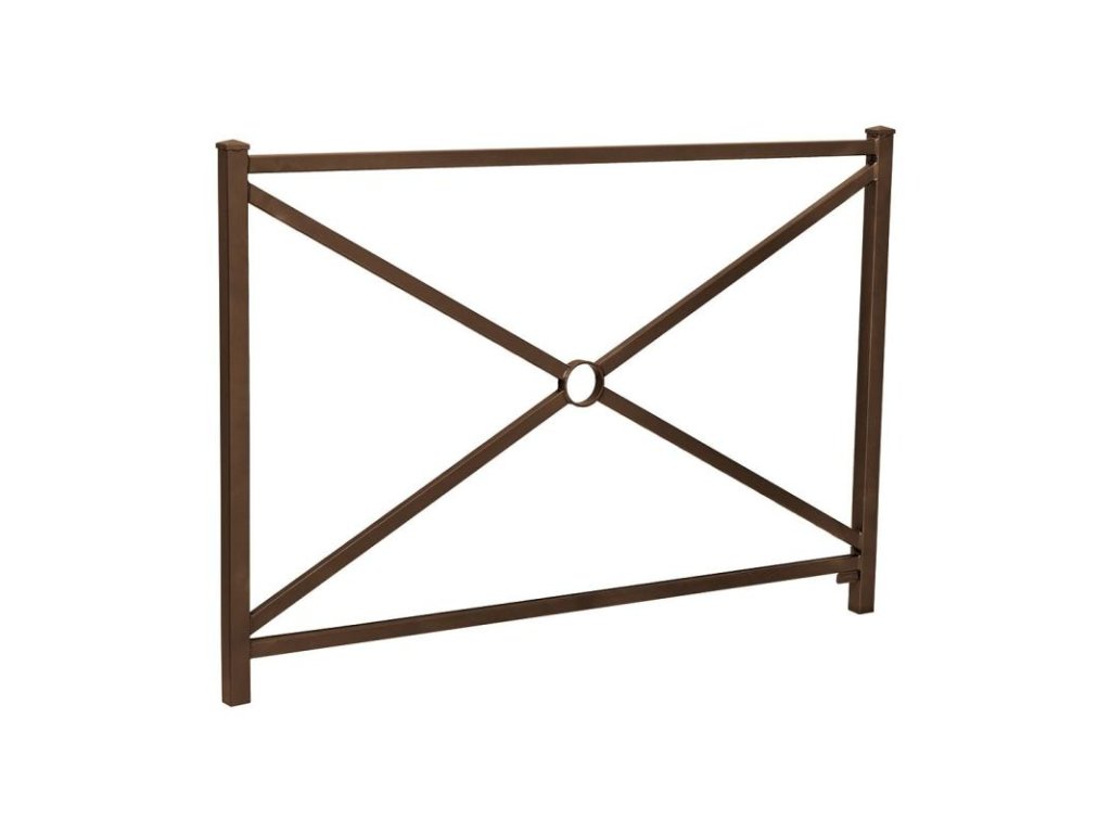 Zábradlí Orléans délka 1470 mm, jednoduchý kříž, barva hnědá RAL8017 206216.8017