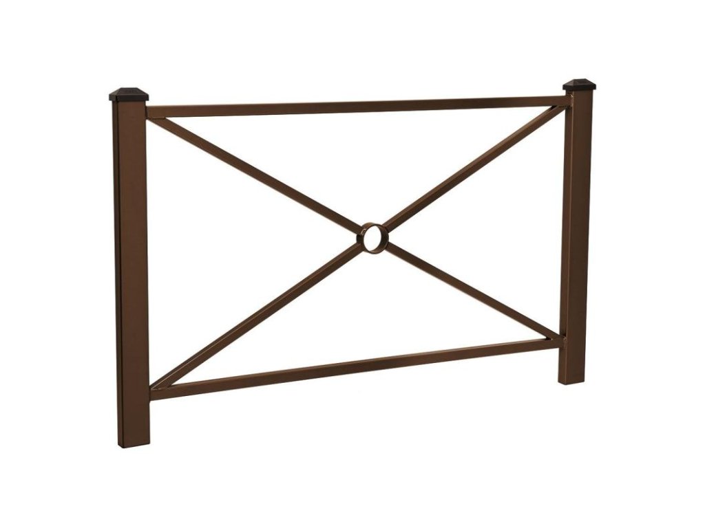 Zábradlí Pagode délka 1580 mm, barva hnědá RAL8017 206211.8017