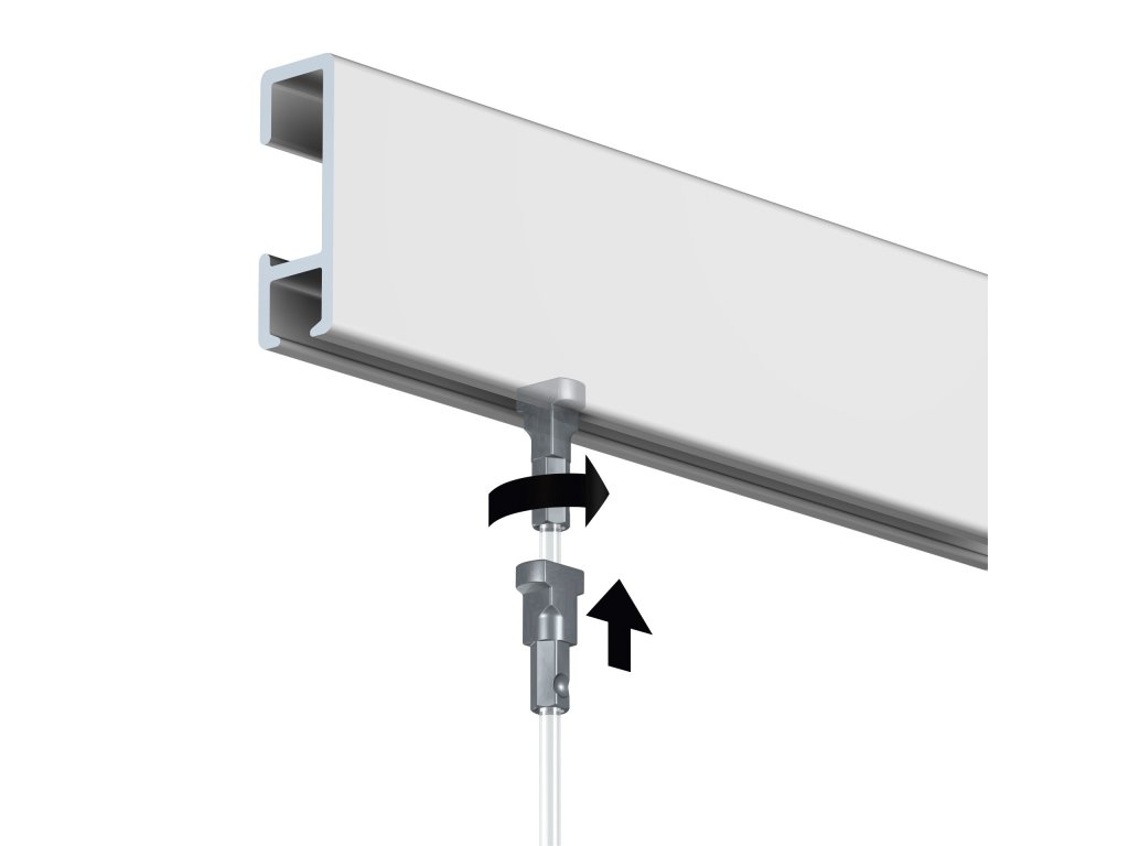 Nastenna Lista Click Rail Bila 300 Cm Mhtechnic Cz
