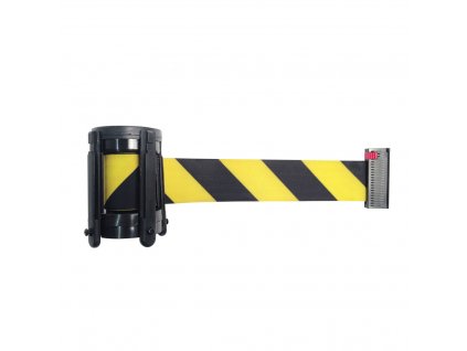 Náhradní kazeta s flexi pásem 3m pro bariérový sloupek, barva pásu žluto-černá STOP70-GN