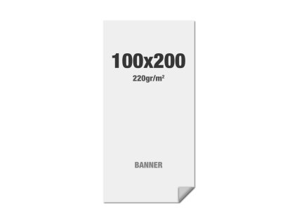 Prémiový banner s potiskem 100 x 200 cm, No Curl vícevrstvý matný LNC100x200M220
