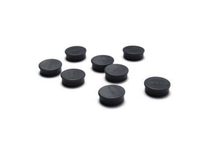 Sada magnetek, černá barva, průměr 20 mm MAGNETS20BLACK