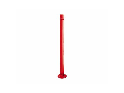 Naklonitelný sloupek Amortichoc Ø 76 mm, barva červená RAL3020 206632.3020