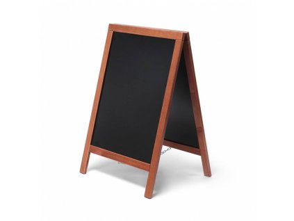 Reklamní dřevěné áčko s křídovou tabulí 55x85, světle hnědé ZPCHBELB55x85