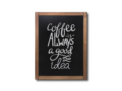 Dřevěná křídová tabule Classic 60x80cm, světle hnědá CHBELB60x80