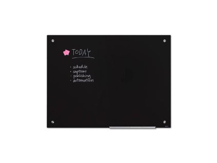 Scritto® Popisovatelná skleněná tabule 120 x 60 cm, černá WBNGBBL90x120