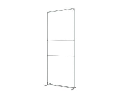 Stěna FlexFrame 100x250 cm, rám stříbrný FFW100x250