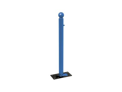 Sklopný sloupek Solibloc Ø 76 mm, barva modrá RAL5010, hlavice Boule 206676.5010