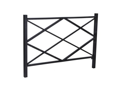 Zábradlí Losange délka 1500 mm, barva černá RAL9005 206203.9005