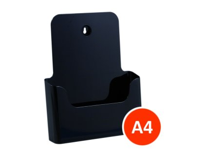 Stolní stojánek na letáky A4, černý