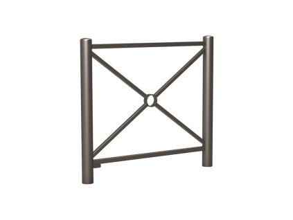 Zábradlí Carrefour délka 1072 mm, jednoduchý kříž, barva šedá Procity 206080.GPRO