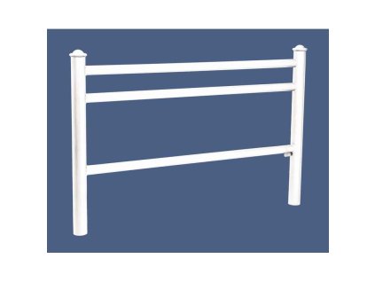 Zábradlí Trio délka 1572 mm, hlavice Agora, barva bílá RAL9010 206183.9010
