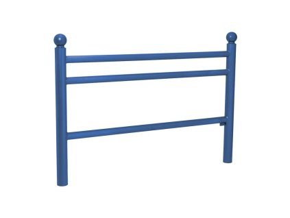 Zábradlí Trio délka 1572 mm, hlavice Boule, barva modrá RAL5010 206181.5010