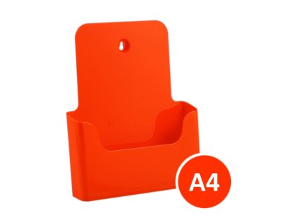 Stolní stojánek na letáky A4, oranžový