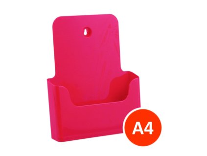 Stolní stojánek na letáky A4, červený, balení 24ks
