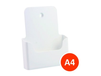 Stolní stojánek na letáky A4, bílý