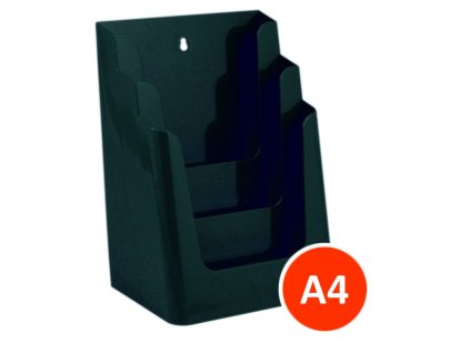 Stolní stojánek na letáky 3xA4, zelený, balení 8ks