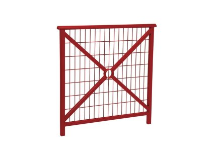 Zábradlí Lisabon s madlem, délka 1000 mm, mřížka, barva vínová RAL3004 206220.3004
